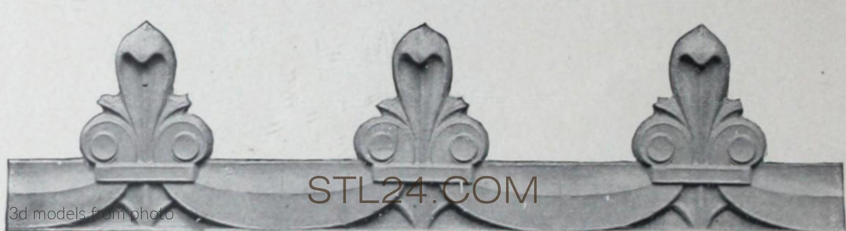 Фризы (FRIESE_1549 -  | 3D model 3DSMAX / OBJ / STL) 3D модель для ЧПУ станка